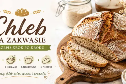 Chleb na zakwasie, domowy, pachnący, z chrupiącą skórką. Przepis krok po kroku.